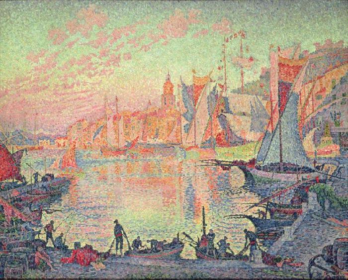 Paul Signac The Port of SaintTropez, oil painting image